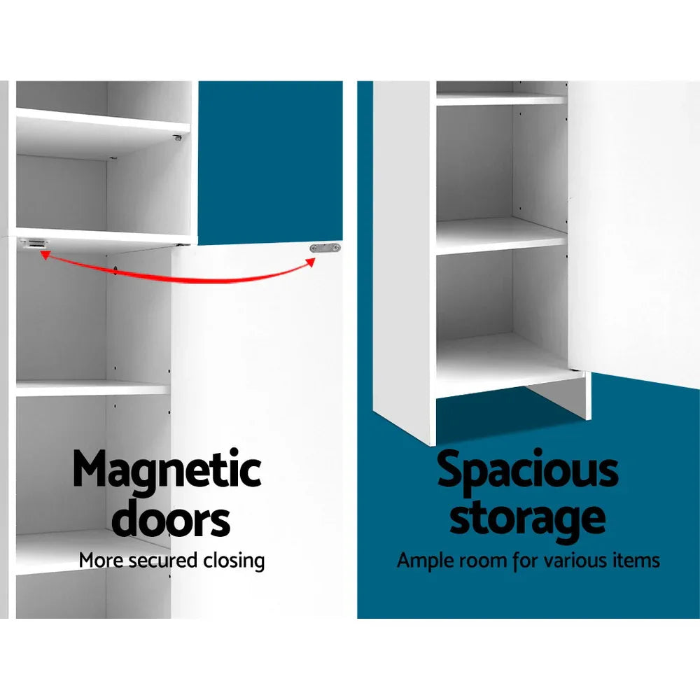 Artiss Bathroom Cabinet Storage 185cm White - Mekamart Australia