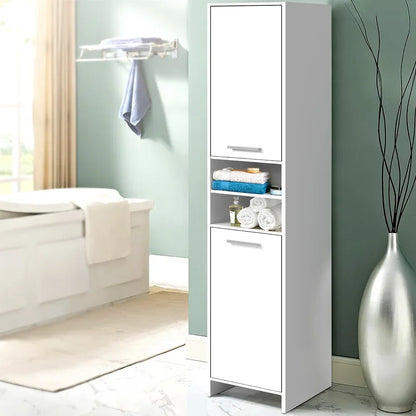 Artiss Bathroom Cabinet Storage 185cm White - Mekamart Australia