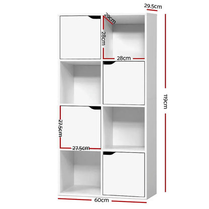 Artiss Bookshelf 8 Cube Shlef - DANA White - Mekamart Australia
