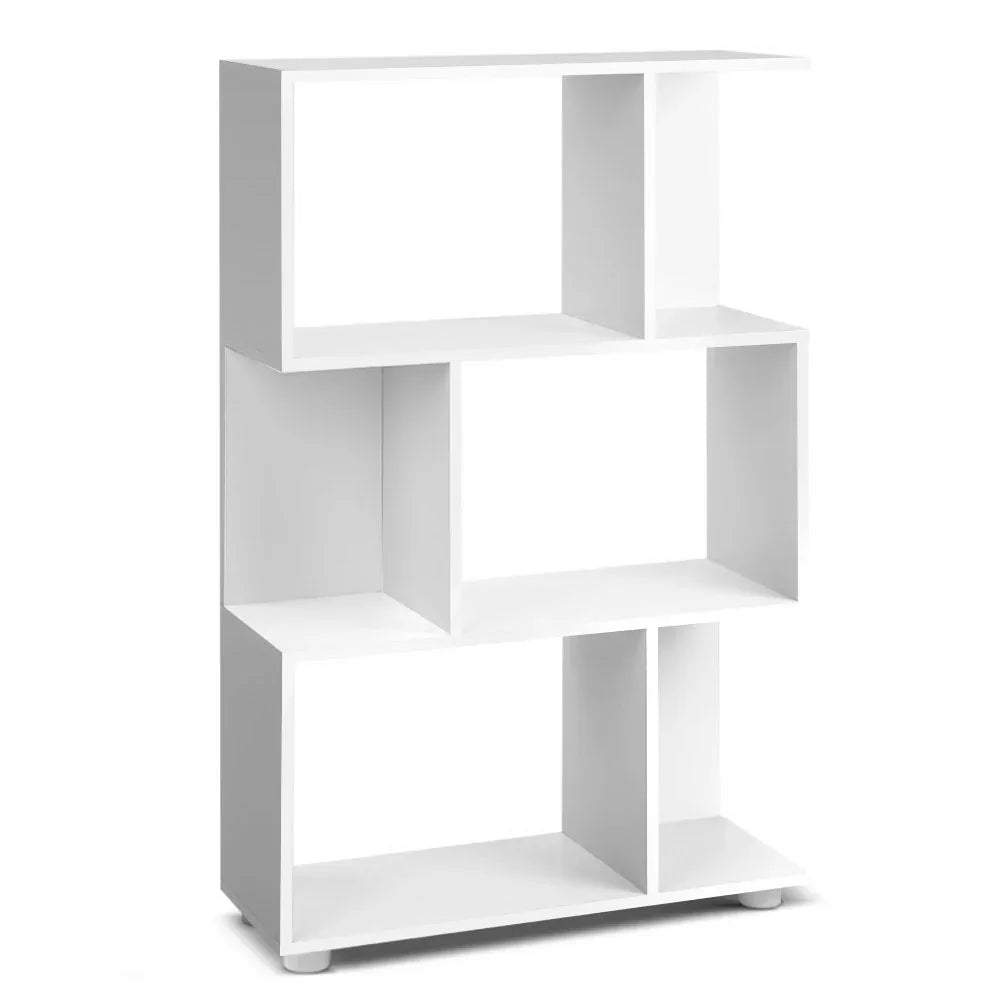 Artiss Bookshelf 3 Tiers - NINA White - Mekamart Australia