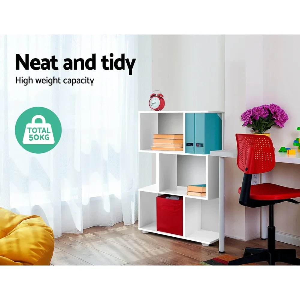Artiss Bookshelf 3 Tiers - NINA White - Mekamart Australia