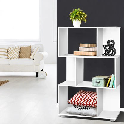 Artiss Bookshelf 3 Tiers - NINA White - Mekamart Australia