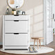 Artiss Shoe Rack Cabinet 16 Pairs White Ana - Mekamart Australia