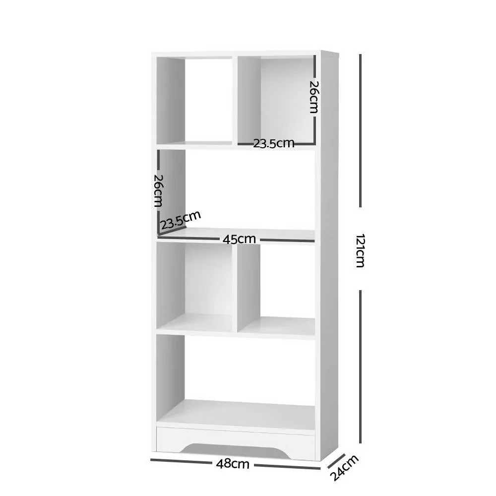 Artiss Bookshelf 6 Tiers - ANA White - Mekamart Australia