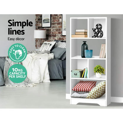 Artiss Bookshelf 6 Tiers - ANA White - Mekamart Australia