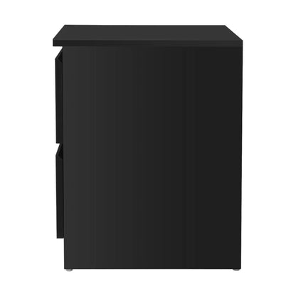 Artiss Bedside Table 2 Drawers - PEPE Black - Mekamart Australia