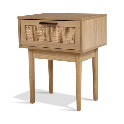 Artiss Bedside Tables Side Table Rattan Drawers Nightstand - Mekamart Australia