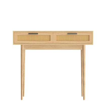 Artiss Console Table 2 Rattan Drawers - Mekamart Australia