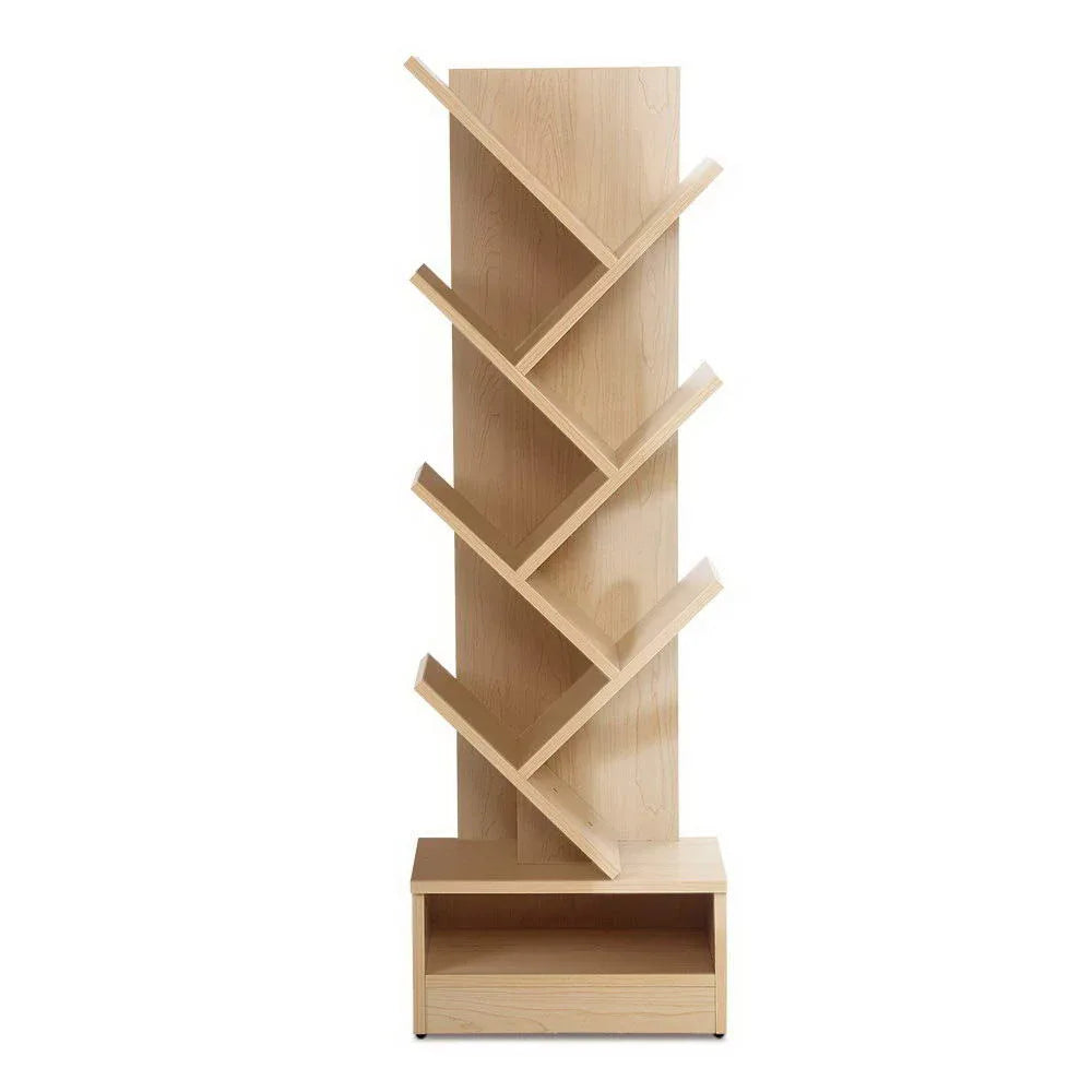 Artiss Tree Bookshelf 7 Tiers - ECHO Oak - Mekamart Australia
