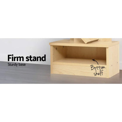 Artiss Tree Bookshelf 7 Tiers - ECHO Oak - Mekamart Australia