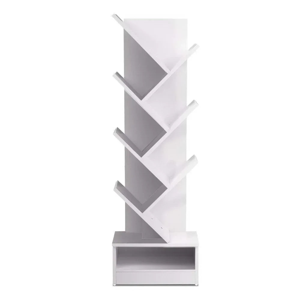 Artiss Tree Bookshelf 7 Tiers - ECHO White - Mekamart Australia