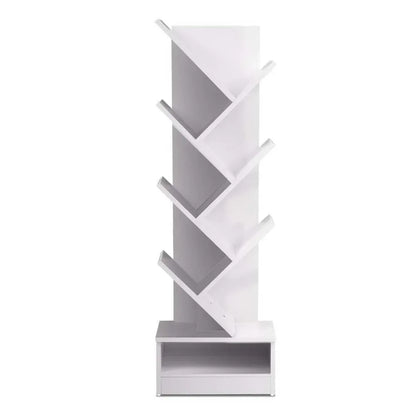 Artiss Tree Bookshelf 7 Tiers - ECHO White - Mekamart Australia
