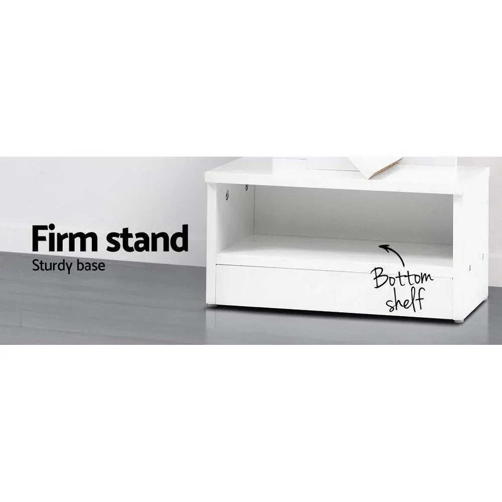 Artiss Tree Bookshelf 7 Tiers - ECHO White - Mekamart Australia