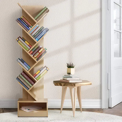 Artiss Tree Bookshelf 9 Tiers - ECHO Oak - Mekamart Australia