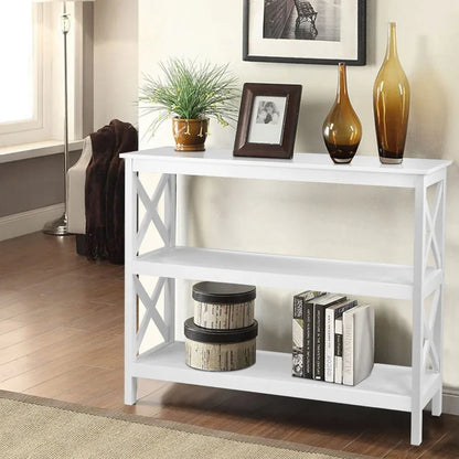 Artiss Console Table 3-tier White Polly - Mekamart Australia