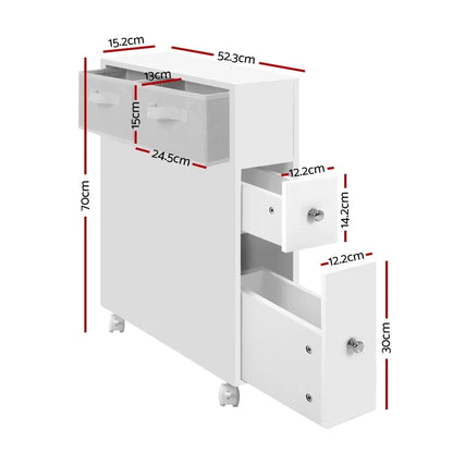 Artiss Bathroom Cabinet Storage Toilet Organiser - Mekamart Australia