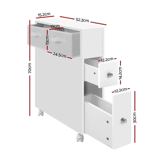 Artiss Bathroom Cabinet Storage Toilet Organiser - Mekamart Australia