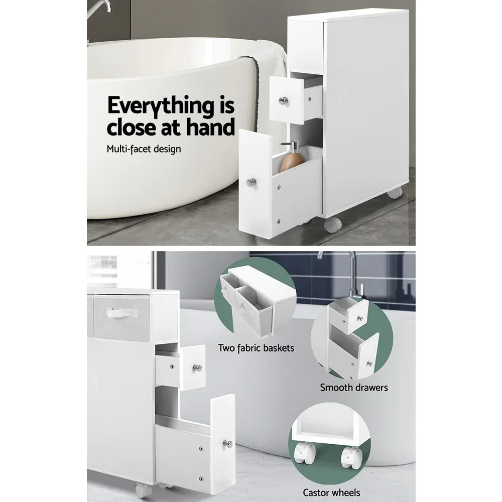 Artiss Bathroom Cabinet Storage Toilet Organiser - Mekamart Australia