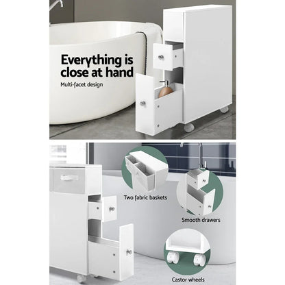 Artiss Bathroom Cabinet Storage Toilet Organiser - Mekamart Australia