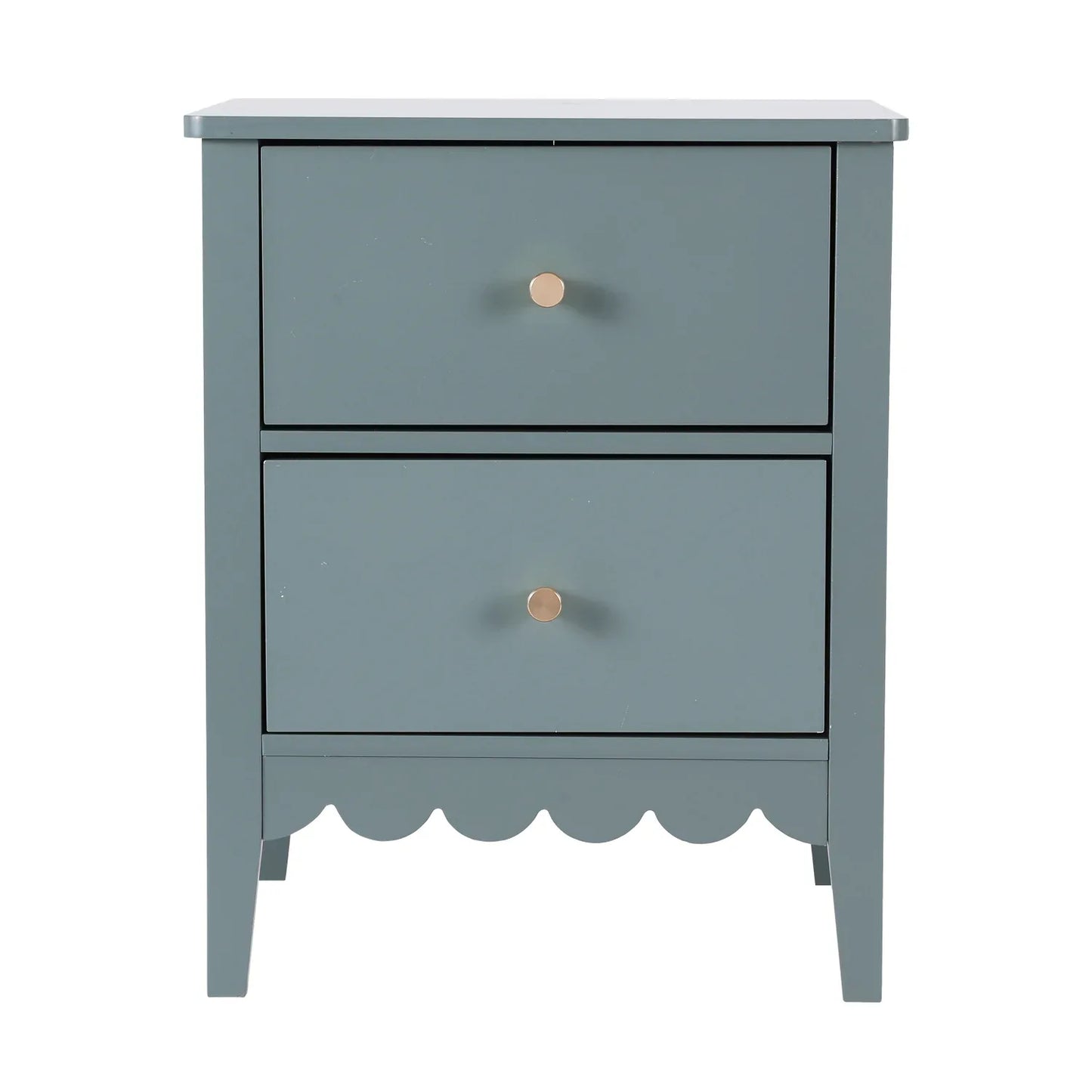 Artiss Bedside Table 2 Drawers Bedroom Storage Nightstand Green - Mekamart Australia