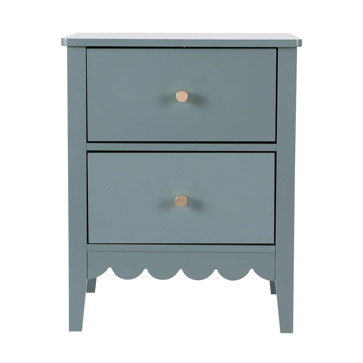 Artiss Bedside Table 2 Drawers Bedroom Storage Nightstand Green - Mekamart Australia