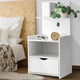 Artiss Bedside Table 1 Drawer with Shelves - EVERMORE White - Mekamart Australia