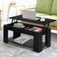 Artiss Coffee Table Lift-top Coffee Table Black - Mekamart Australia