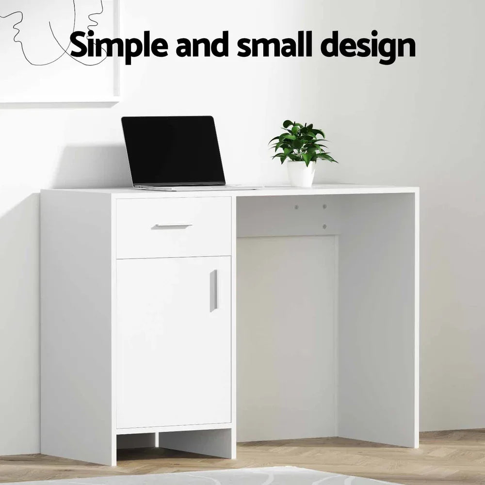 Artiss Computer Desk Drawer Cabinet White 100CM - Mekamart Australia