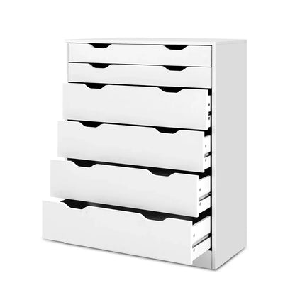 Artiss 6 Chest of Drawers - MYLA White - Mekamart Australia