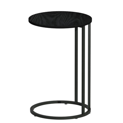 Artiss Coffee Table Side Table Round Black Martha - Mekamart Australia