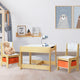 Keezi 3PCS Kids Table and Chairs Set Activity Desk Chalkboard Toys Storage Box - Mekamart Australia