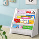 Keezi 4 Tiers Kids Bookshelf Magazine Shelf Children Bookcase Rack Organiser - Mekamart Australia