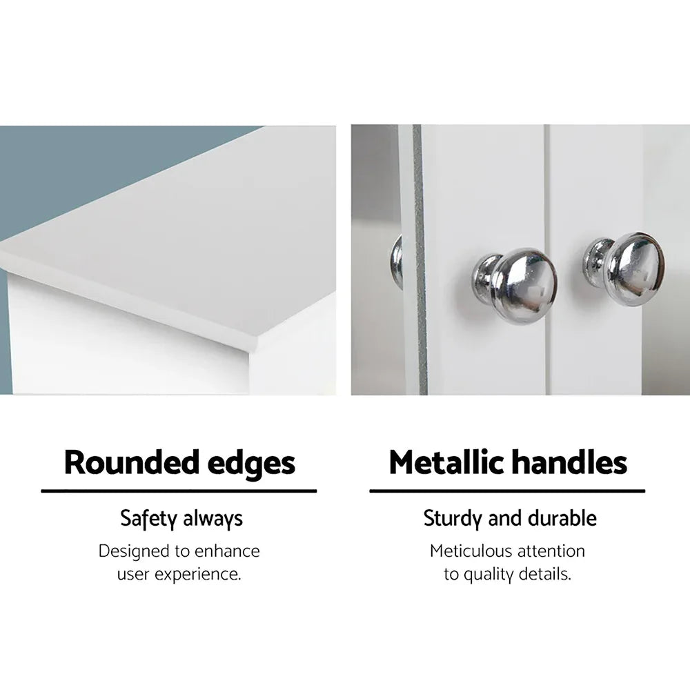 Artiss Bathroom Mirror Cabinet Storage Cupboard - Mekamart Australia