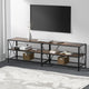 Artiss Entertainment Unit TV Stand 3-tier Display Shelves Vintage Rustic Walnut - Mekamart Australia