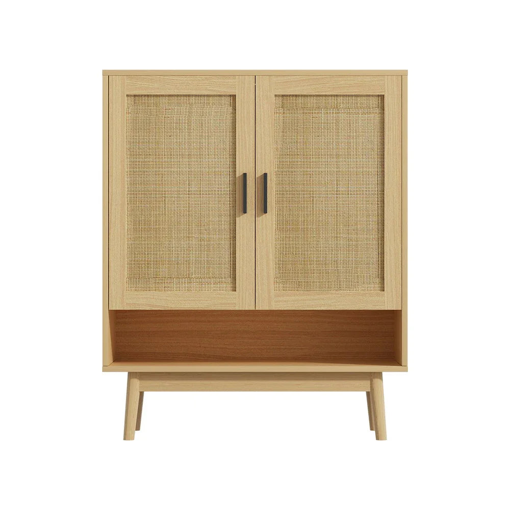 Artiss Shoe Rack Cabinet Rattan 5-tier 20 Pairs Dani - Mekamart Australia
