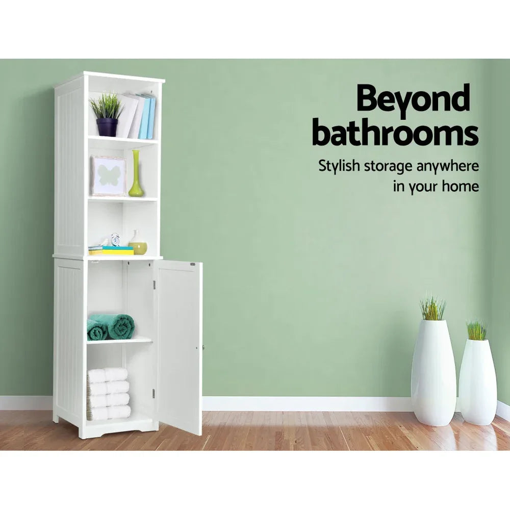Artiss Bathroom Cabinet Storage 160cm White - Mekamart Australia