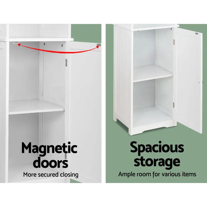 Artiss Bathroom Cabinet Storage 160cm White - Mekamart Australia