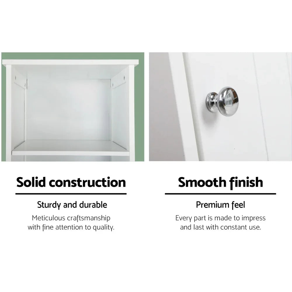 Artiss Bathroom Cabinet Storage 160cm White - Mekamart Australia