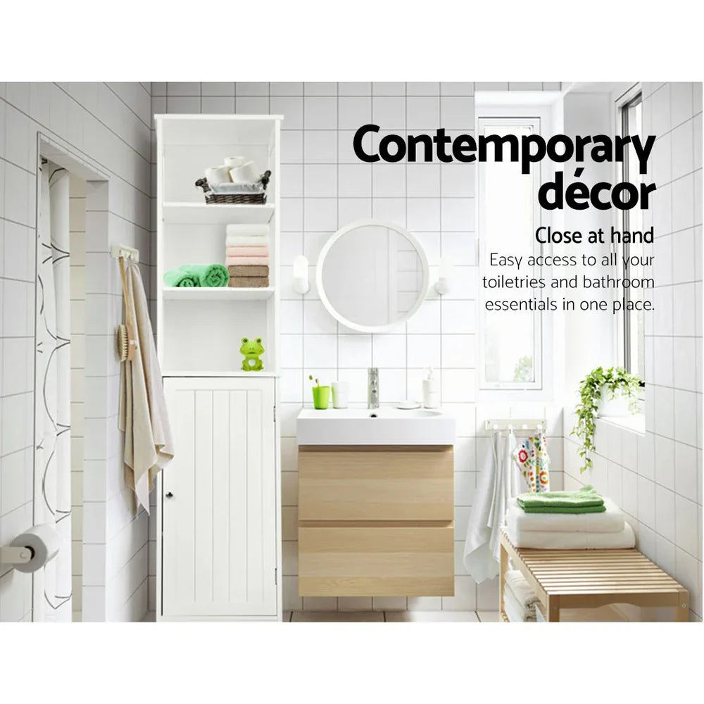 Artiss Bathroom Cabinet Storage 160cm White - Mekamart Australia