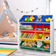 Keezi Kids Toy Box 12 Bins Bookshelf Organiser Children Storage Rack - Mekamart Australia