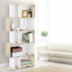 Artiss Bookshelf 5 Tiers - RITA White and Oak - Mekamart Australia