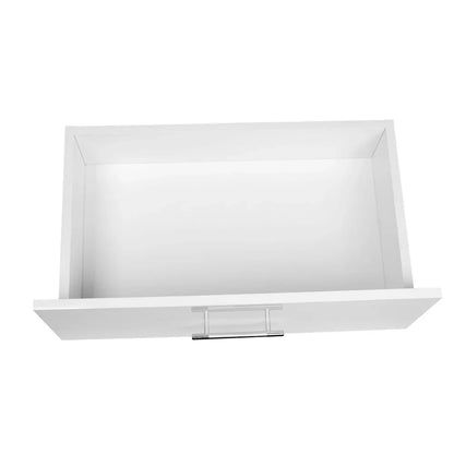 Artiss Bedside Table 2 Drawers High Gloss - White - Mekamart Australia