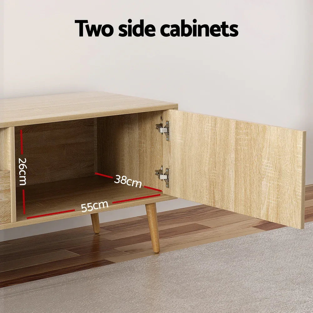 Artiss Entertainment Unit Alex TV Cabinet Storage Drawers 200CM - Mekamart Australia