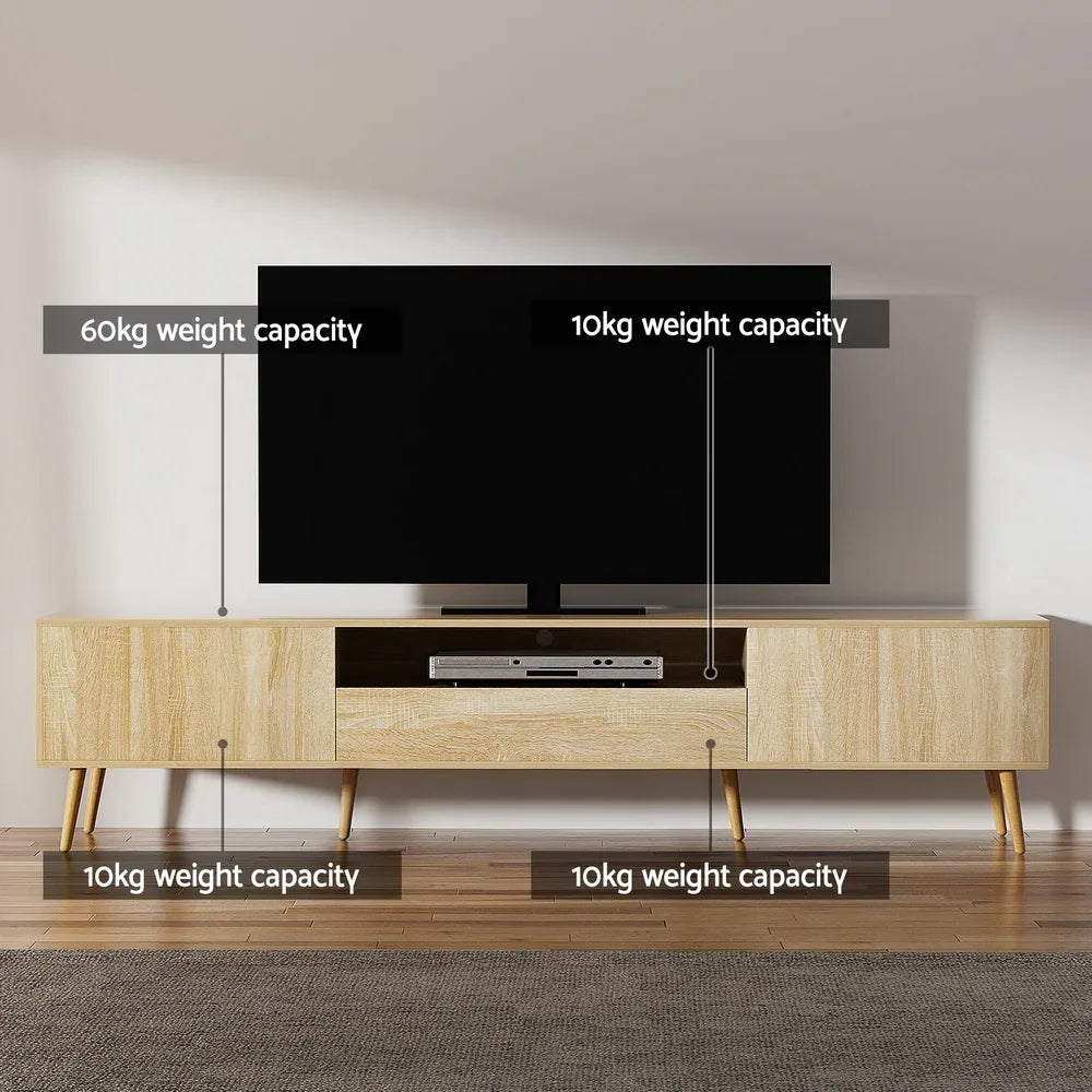 Artiss Entertainment Unit Alex TV Cabinet Storage Drawers 200CM - Mekamart Australia