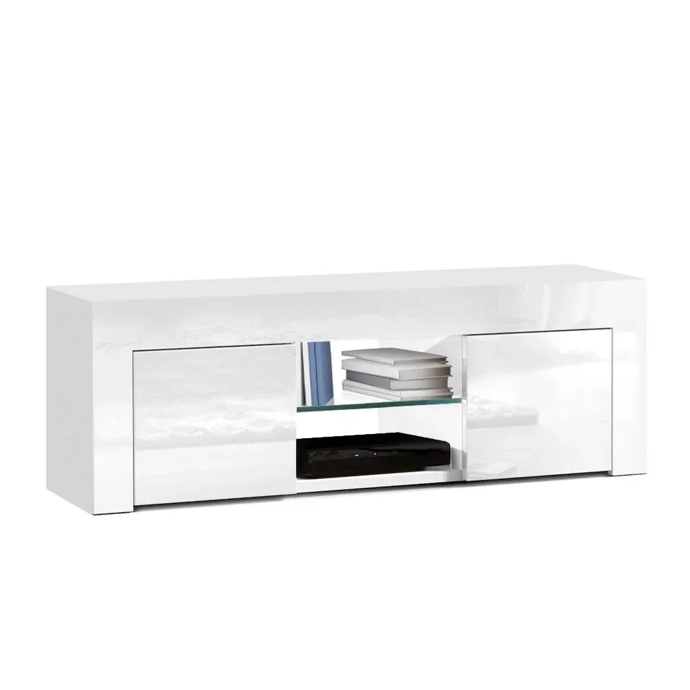 Artiss Entertainment Unit TV Cabinet 130cm White Ivan - Mekamart Australia