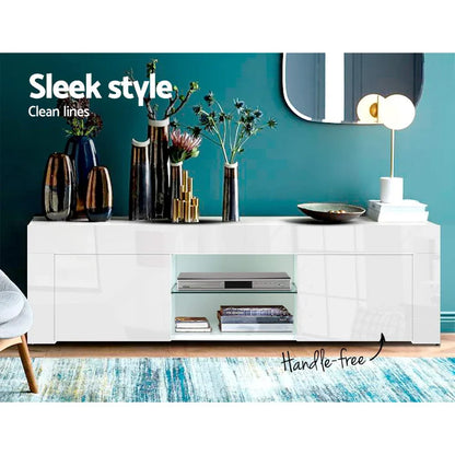 Artiss Entertainment Unit TV Cabinet 130cm White Ivan - Mekamart Australia