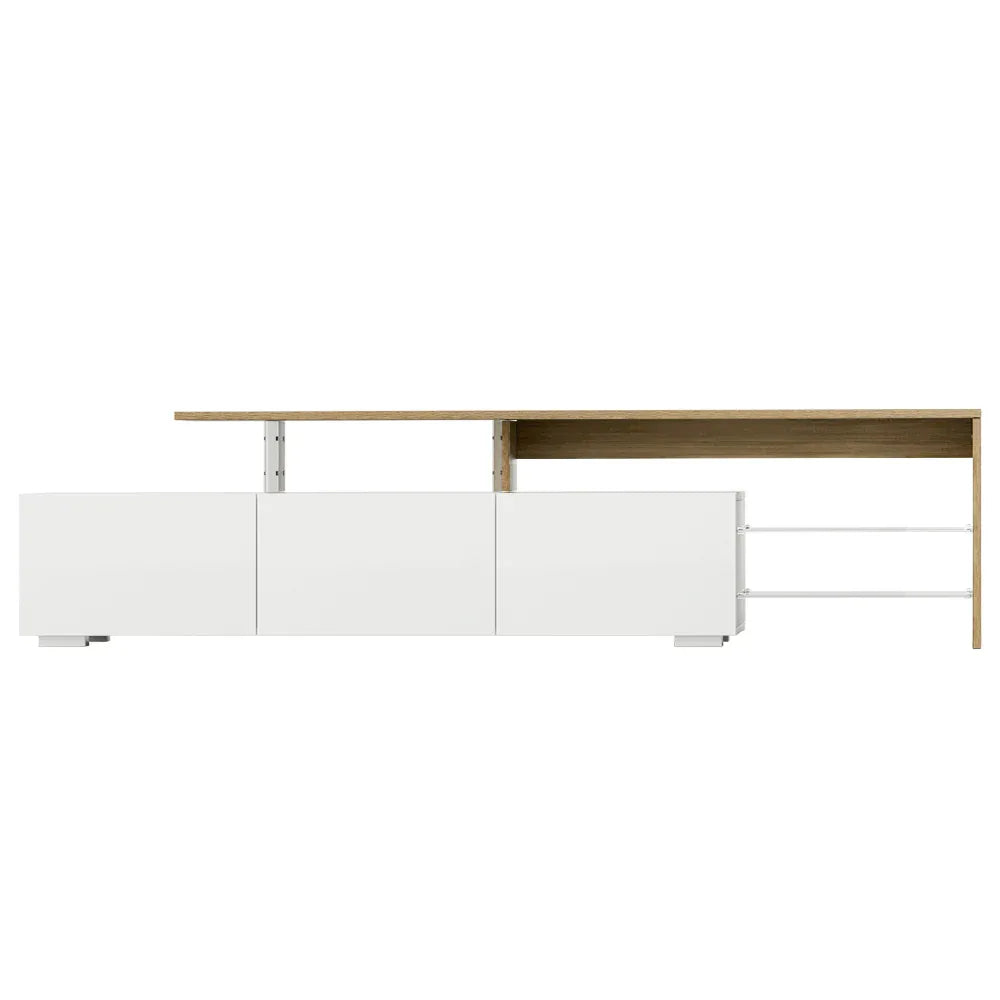 Artiss TV Cabinet Entertainment Unit 180cm Wood White James - Mekamart Australia
