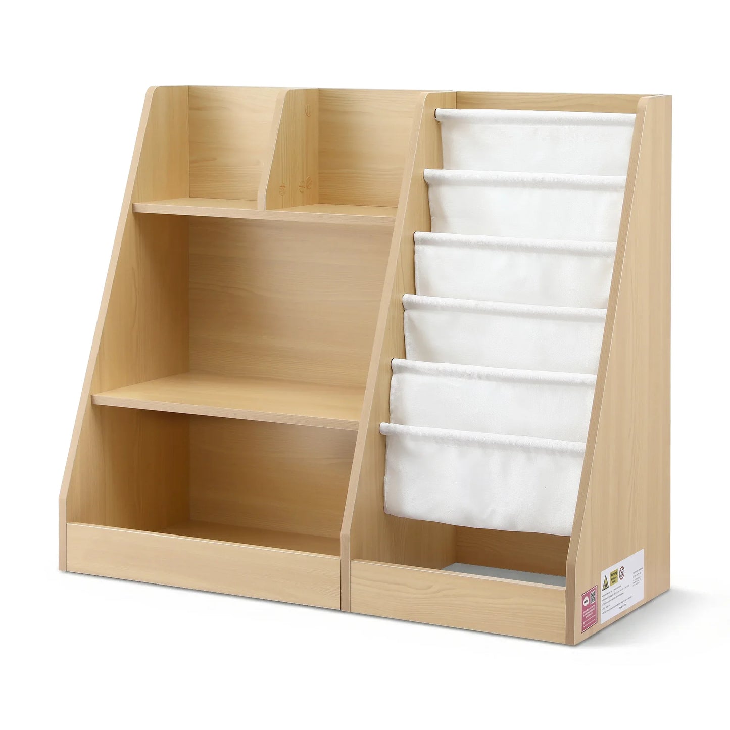 Keezi Kids Bookshelf Wood Bookcase Children Storage Rack Display Shelves Holder - Mekamart Australia