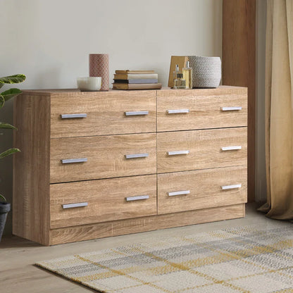 Artiss 6 Chest of Drawers - VEDA Pine - Mekamart Australia
