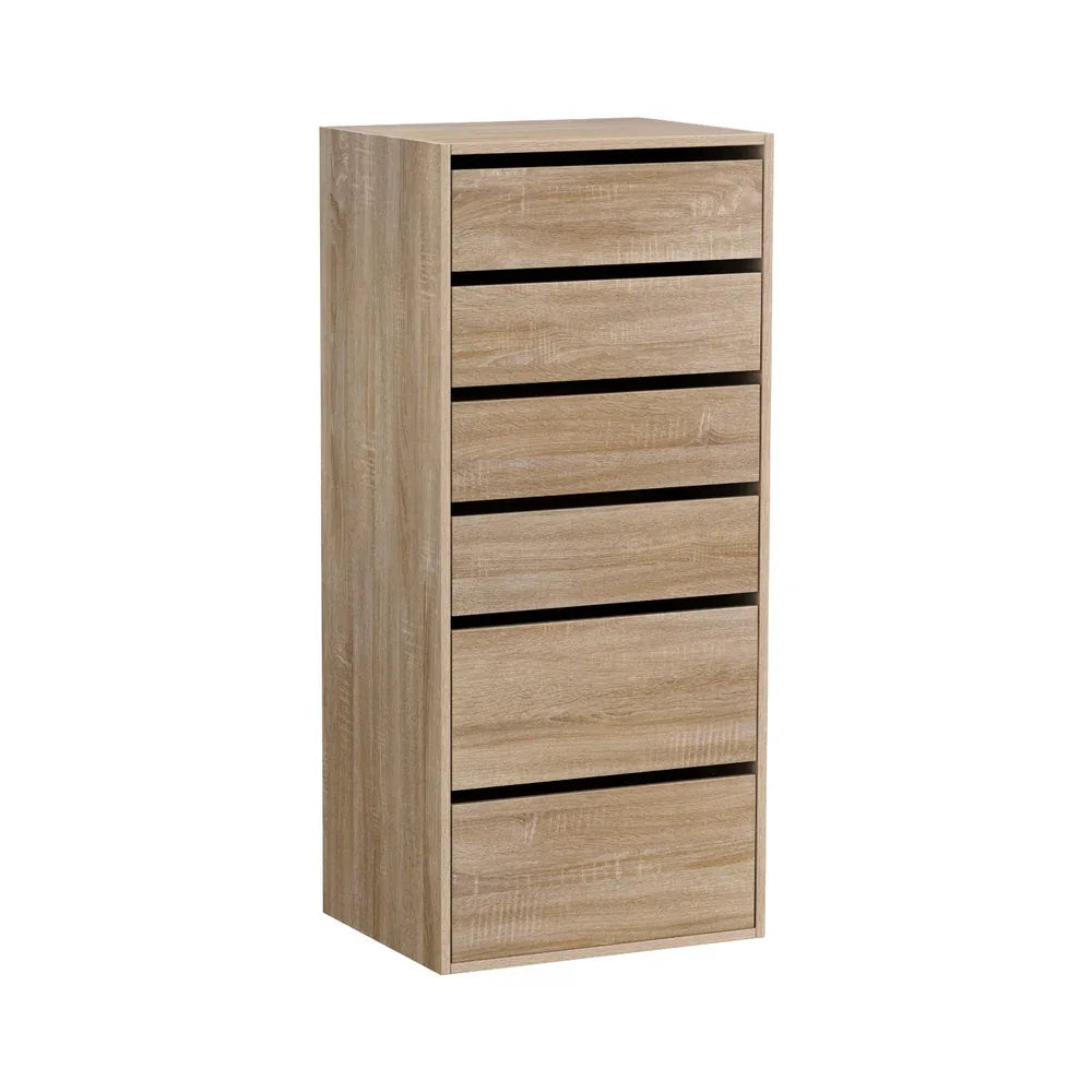 Artiss 6 Chest of Drawers Dresser Tallboy Pine - Mekamart Australia
